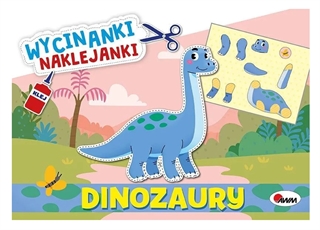 -Wycinanki naklejanki dinozaury