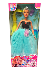 Lalka z długimi włosami zmieniającymi kolor pod wpływem słońca G7865