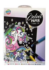 Welurowy papier Słodycze,Mandale, Pies 4 arkusze