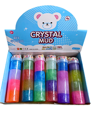 S.CENA Slime duży misiu 22cm 4kolorowy zkuleczkami (6szt w displayu) 21942