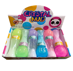 S.CENA Slime podwójny kula 19cm z brokatem(6szt w displayu) 32331