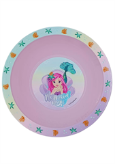 Miska dziecięca plastikowa syrenka 16cm
