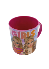 Kubek dziecięcy plastikowy z uchwytem girls 340ml