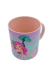Kubek dziecięcy plastikowy z uchwytem syrenki 340ml