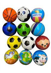 S.CENA Piłka miękka duża 14cm mix wzorów(4sztw paczce) 11044