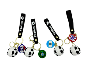 Brelok gumowy piłka z opaską (12szt we folii) QQ0056