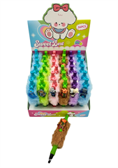 Długopis z futerkiem zoo (36szt w displayu)