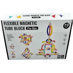 Klocki magnetyczne elastyczne tuby 66elementów