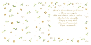 KARNET KW KOMUNIA TŁ KOŚCIÓŁ ZŁOTY