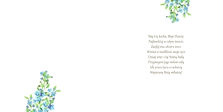 Karnet KW Komunia Niezapominajka 3D