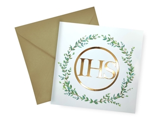 Karnet KW Komunia Liście 3D