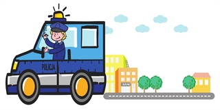 Karnet wycinany POLICJA