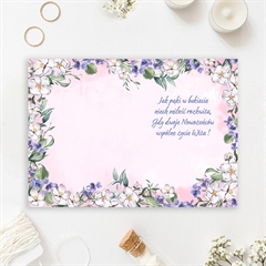 KARNET A5 ŚLUB FIOŁKI