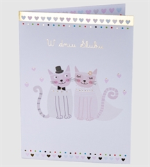 Karnet B6 Ślub koty