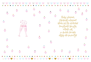 Karnet B6 Ślub koty