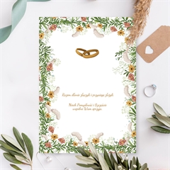 Karnet A5 Ślub PARA BOHO