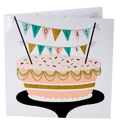 Karnet urodziny UK 7939 TORT