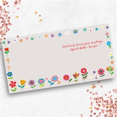 Karnet KW PIESKI W KWIATACH