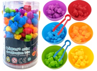 -Gra edukacyjna Montessori, coala x 56 rozpoznawanie kolorów i kształtó