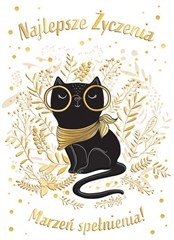 KARNET B6 KOT W OKULARACH