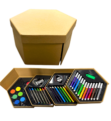 Zestaw 52el farbki, kredki, pisaki