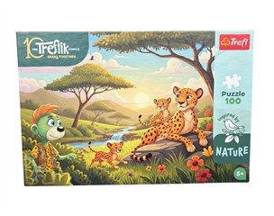 S.CENA Puzzle - _100_ Inspired By Nature-Gepardy / KAZSTUDIO SA Rodzina Treflikw FSC Mix 70 #37;