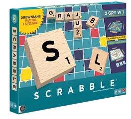 PROM GRA MATTEL SCRABBLE DREWNIANE 2W1 JGR65PUD6