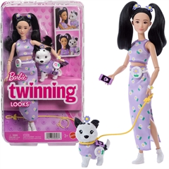 BRB JEDNA STYLIZACJA LALKA PIESEK KWIATKI JFP39