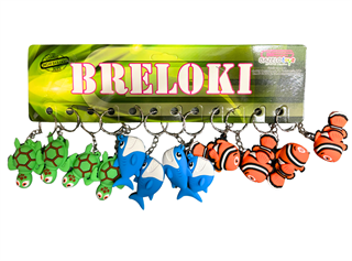 BRELOK RYBKA/ŻÓŁW (12 SZT.1 FOLIA)