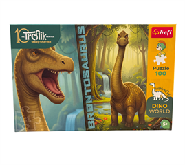 S.CENA Puzzle - _100_ Inspired By Dino World-Brontosaurus / KAZSTUDIO SA Rodzina Treflikw FSC Mix 70 #37;