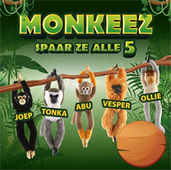 Maskotka małpy Monkeez Vesper 60CM