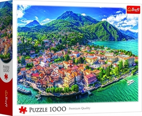 S.CENA Puzzle - _1000_ - Menaggio nad jezioremComo, Wochy_FSC Mix 70 #37;