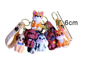 Brelok gumowy z opaską piesek 789865