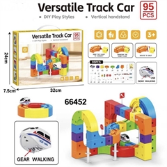 PROM Elekrtyczna kolejka antygrawitacyjna,klocki, magnetyczne tory 95el 66452