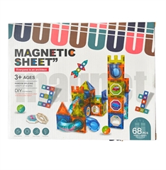 Klocki magnetyczne 68elementów