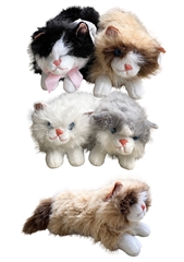 PROM Maskotka kot leżący 45cm 4 kolory