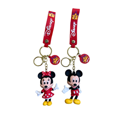 Brelok gumowy duży myszka dziewczynka lub chłopiec z opaską (24szt w displayu) MK20