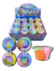 Masa miękka milutka rozciągająca 3koloryw plasikowym pudełeczku (36szt w displayu)