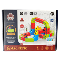 PROM Elekrtyczna kolejka antygrawitacyjna,klocki, magnetyczne tory 90el TCL-DD1003A