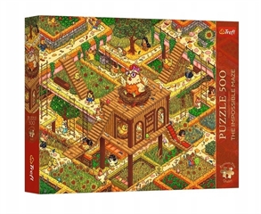 S.CENA Puzzle -   500 Premium Plus   - TheImpossible Maze: Śmieszne kurczaki_FSC Mix 70 #37;