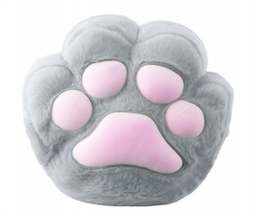 S.CENA 26774 Pluszowa Poduszka PrzytulankaZKieszenią Na Ręce Ogrzewacz Szara 40cm LEAN Toys