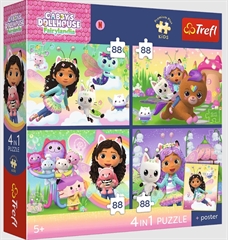 S.CENA 34694   4x88 - TREFL PREMIUM PLUS KIDS-Kocie harce   / Universal Gabby apos;s Dollhouse FSC Mix 70 #37;