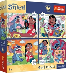 S.CENA 34699   4x88 - TREFL PREMIUM PLUS KIDS-Kosmiczny Stitch   / Disney Lilo amp;Stitch FSC Mix 70 #37;