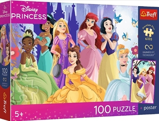 S.CENA 16554   100 UFT - TREFL PREMIUM PLUSKIDS - Relaks z księżniczkami   / Disney Princess FSC Mix 70 #37;