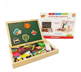DREWNIANA TABLICA MAGNETYCZNA 1/40 SMILY PLAY