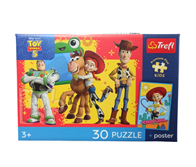 S.CENA Puzzles -   30   - Trefl Premium PlusKids - Przygody zabawek / Toy Story FSC Mix 70 #37;