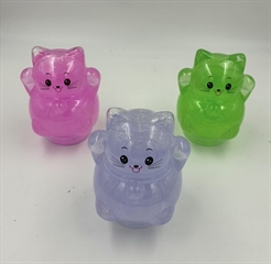 S.CENA Slime kotek z brokatem 10cm 9 sztwdisplayu