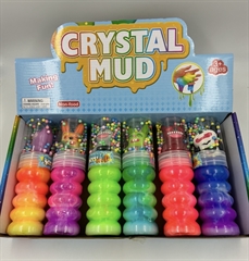 Slime w spiralnej buteleczce ombre z kuleczkami i squishy stworkiem potworkiem (6szt w displayu) 32384