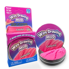 S.CENA Slime masa plastyczna do rozciągania colorful, supermiękki w metalowym pudełku 12szt w displayu