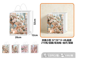 Torba prezentowa misie 32x26x12cm 66169